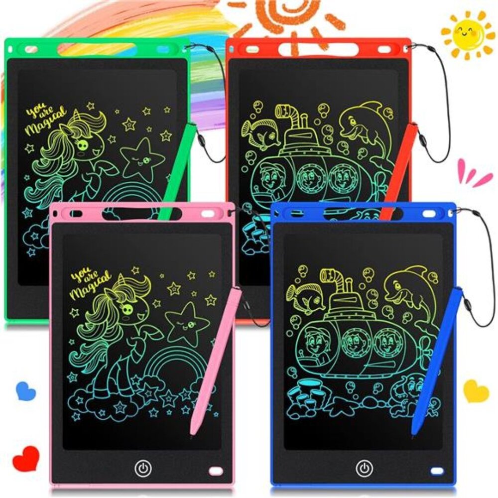 4 Pcs LCD Writing Tablet for Kids 8.5 Inch Doodle Board Drawing Tablet Toys